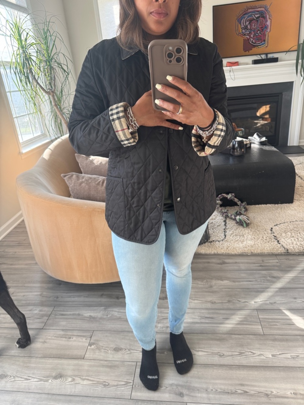 Vintage Burberry Britt Quilted Jacket Sz L - Picture 11 of 13